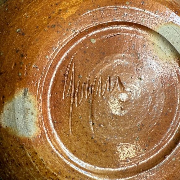 Vintage Raymond Gallucci Artisan Ceramic Teapot Swirl w/Lid Design Signed - Picture 9 of 10